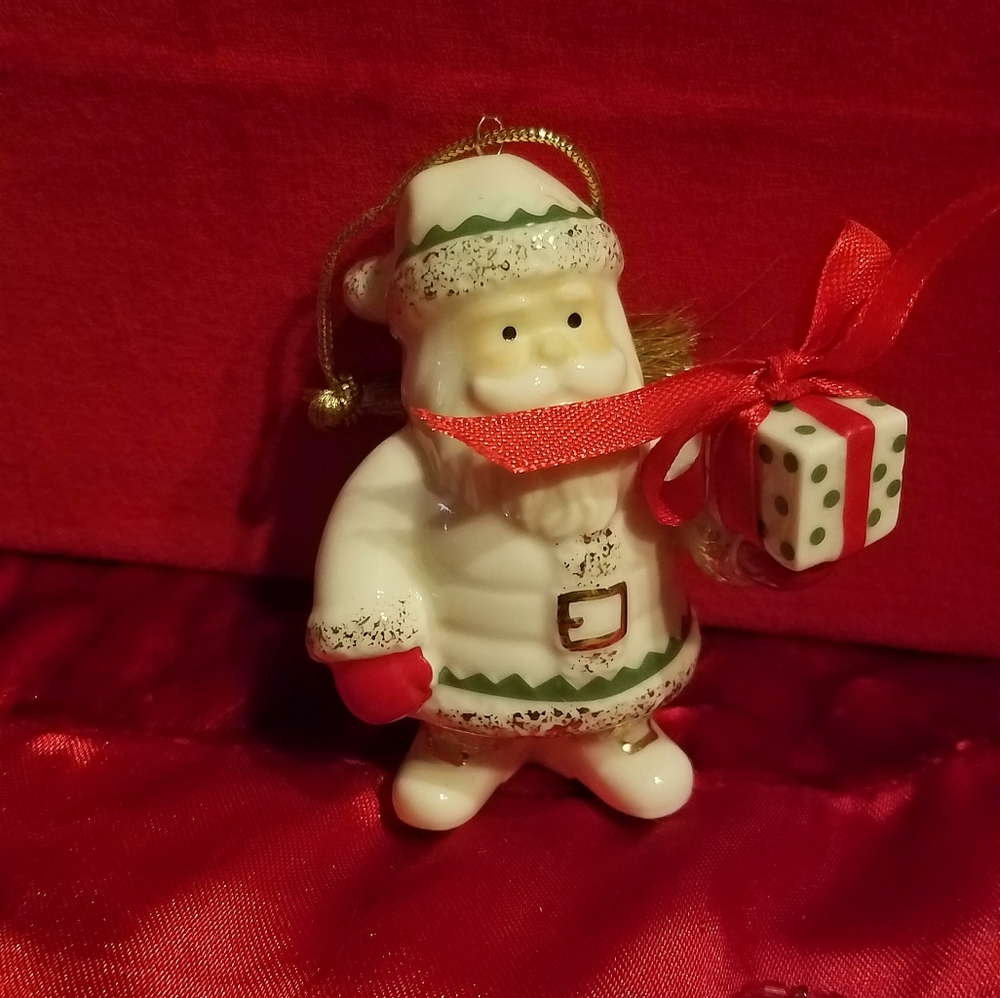 Lenox Santa Ornament "A Gift From Santa"
